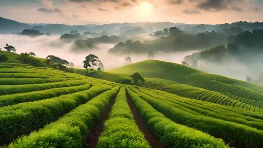 高山云雾茶园绿茶