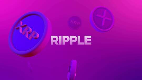 XRP Ripple加密货币下跌硬币背景