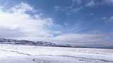 航拍青藏高原青海祁连山脉天境祁连雪山雪景高清在线视频素材下载