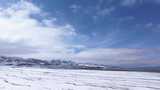 航拍青藏高原青海祁连山脉天境祁连雪山雪景高清在线视频素材下载