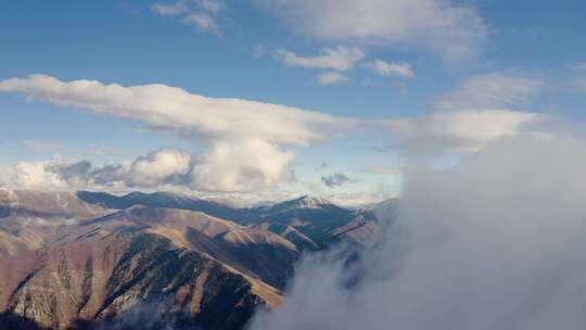 Wasatch山脉，云，雪，天空