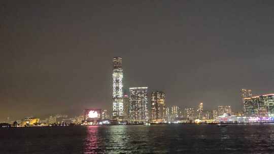 香港天际100西九龙半岛夜景视频8K