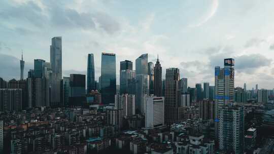 广州珠江新城高楼全景