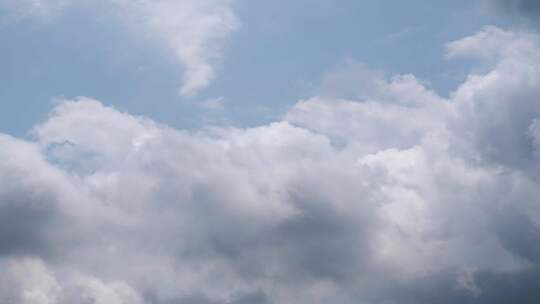 云朵飘过白云延时云层气象天气中午天空风景视频素材模板下载