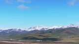 航拍青藏高原青海祁连山脉天境祁连雪山雪景高清在线视频素材下载