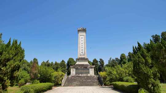 广西陆川县公园人民英雄纪念碑视频素材模板下载