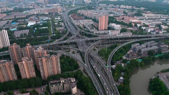 江苏省南京市双桥门立交航拍