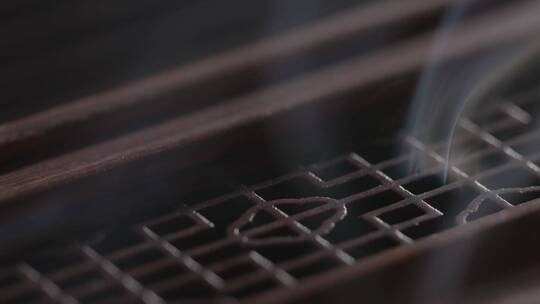 红木檀香烟雾缥缈中国风东方文化中式古风视频素材模板下载