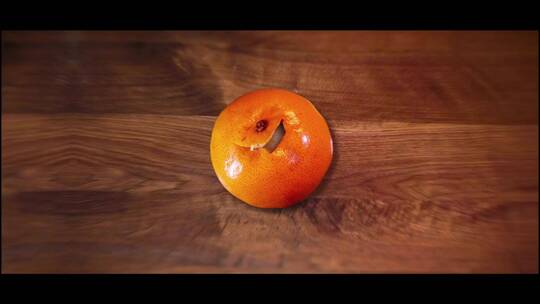 橘子徽标|后效果模板清新动感背景柑橘AE模板