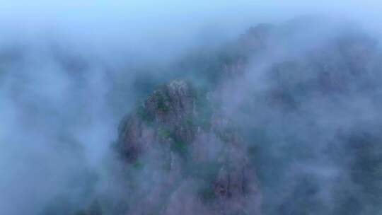 航拍辽宁辽阳龙峰寺