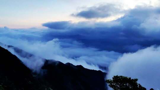 山脉云海自然风光素材