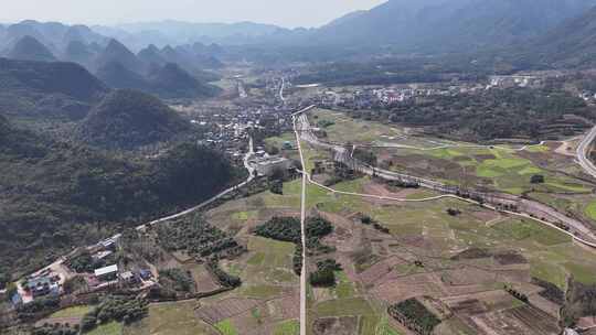 桂林兴安县白石乡田园山景