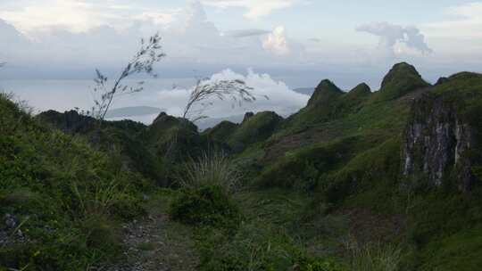 菲律宾宿务岛奥斯梅纳峰景色的美丽静态照片视频素材模板下载