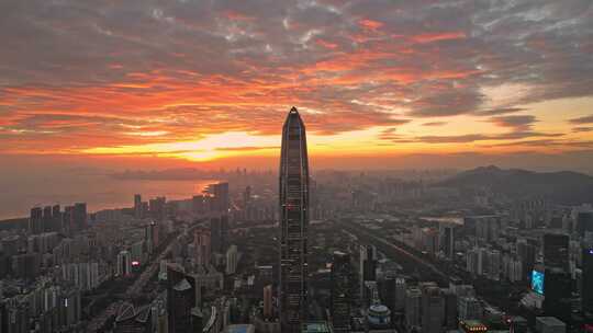 深圳日落晚霞