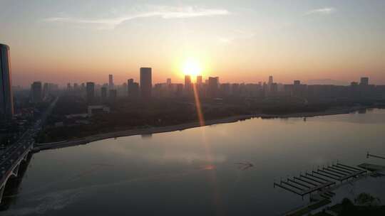 山东日照城市风光航拍