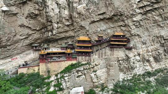 山西大同悬空寺航拍