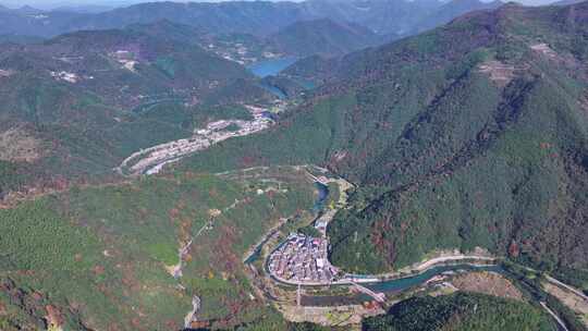 四明山 盘山公路 秋色 秋天 余姚