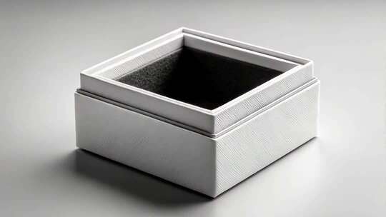 精致白色礼品包装盒展示