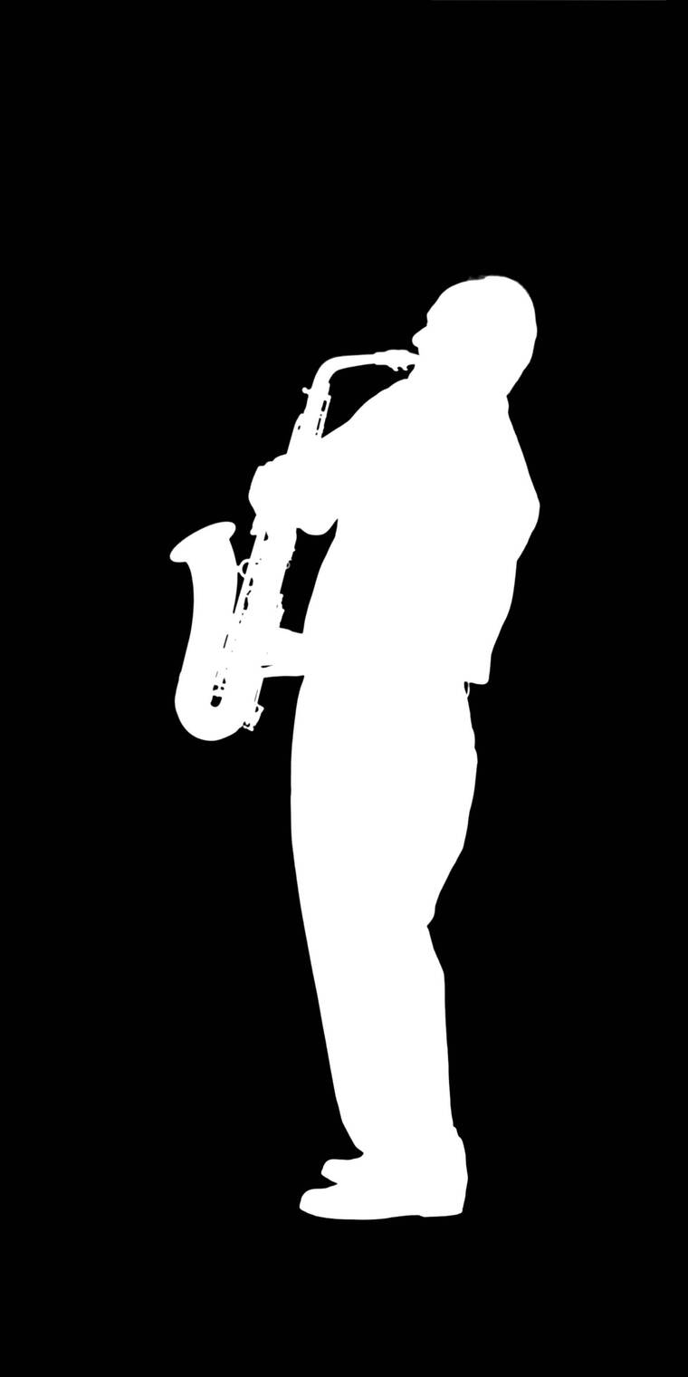 音乐乐器演奏人物动作剪影