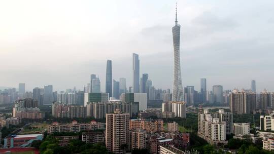 白天的广州城市风貌视频素材模板下载