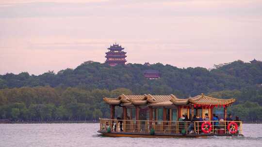 杭州西湖城隍阁建筑风景