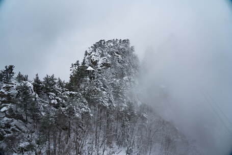 老界岭雪景延时8K