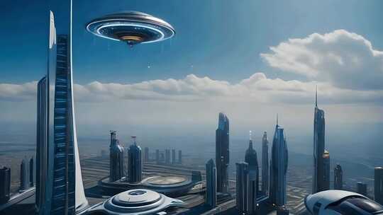 科技城市UFO飞碟