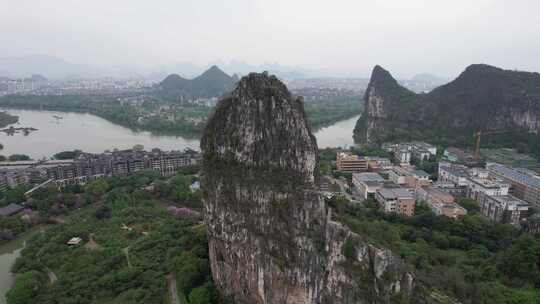 广西桂林南溪山4A景区航拍