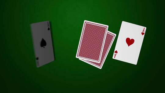 创意新潮扑克牌logo展示片场AE模板