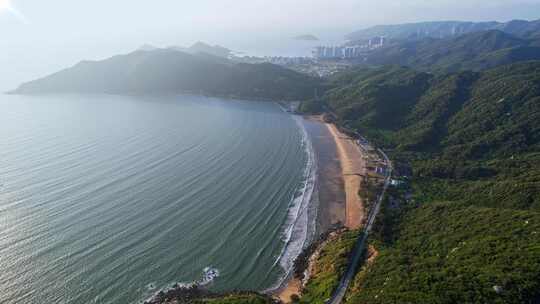 航拍南澳岛竹栖肚湾海岸线