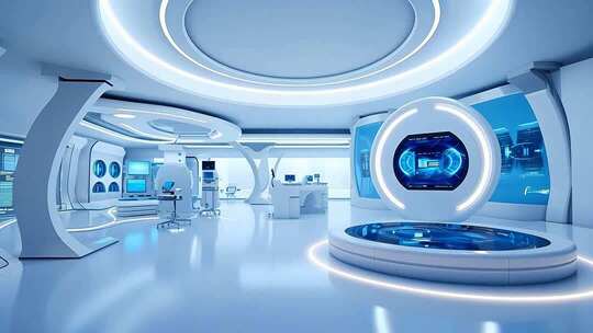 未来科技感实验室场景