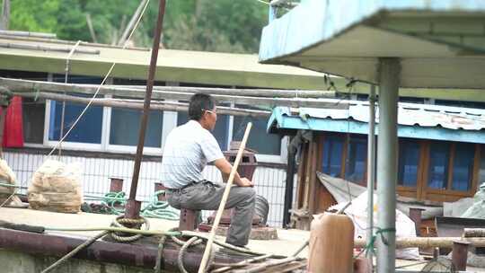 渔民 渔船 船民 住家船 淮河流域 湖水