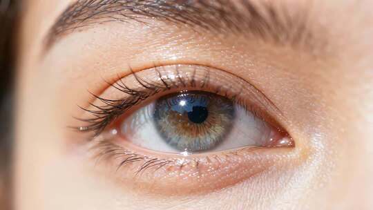 女性眼睛微距特写素材