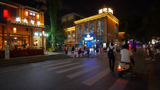 街头逛街路边摊市井集市街景夜市夜店