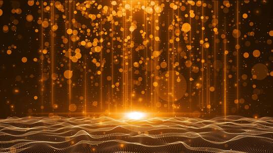 金色党政颁奖粒子舞台led大屏幕晚会