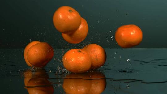 橘子落下慢动作