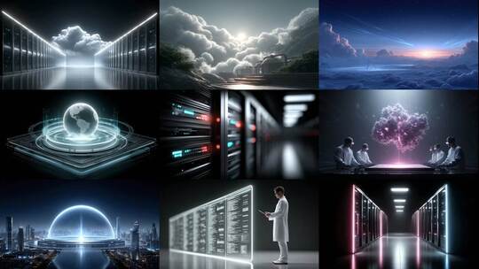 云端世界算力引擎驱动未来科技创新发展高清在线视频素材下载