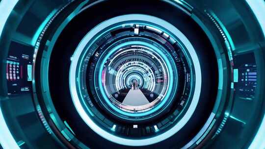 唯美浪漫时光隧道穿梭通道