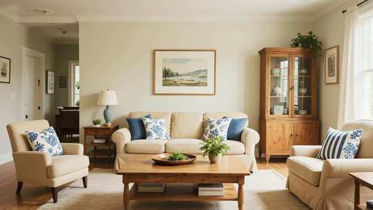 简约温馨客厅家居布置