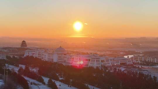 两河圣山旅游风景区航拍