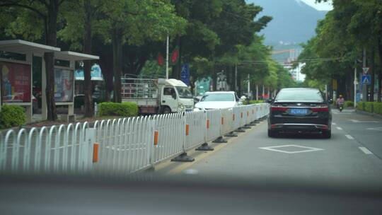 乡村公路行驶汽车行车记录仪驾驶第一视角