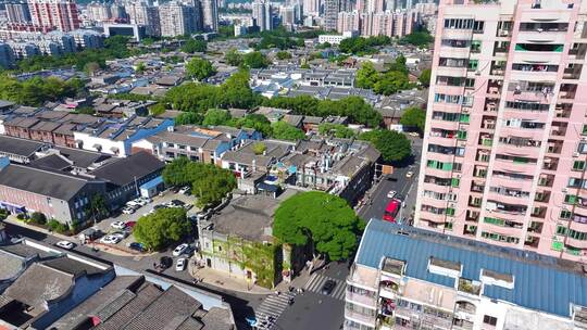 三坊七巷历史文化街区景区航拍景点福州鼓楼