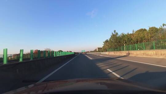 高速公路驾车第一视角视频素材模板下载