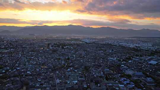 丽江古城日出