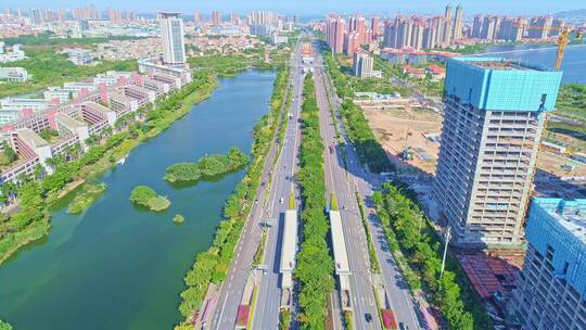 城市道路车辆行驶素材