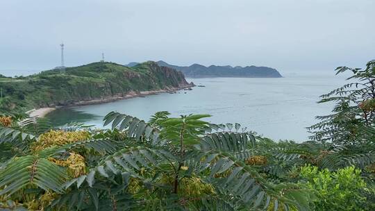 山东烟台蓬莱小钦岛，海岛人文景观风貌