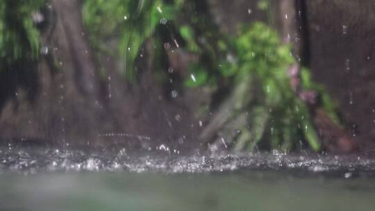 瀑布水流流水风景水波纹视频素材模板下载