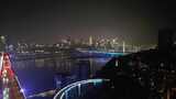 航拍山城重庆夜景灯光高清在线视频素材下载