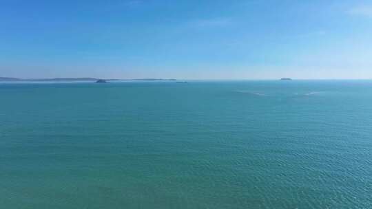 东海大海海边海水海浪沙滩海滩航拍风景唯美