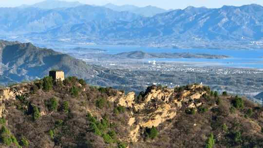 黄峪口长城 烽燧 密云水库 不老屯天文台视频素材模板下载